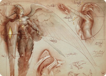 Platinum Angel Art Card [The Brothers' War Art Series] | Shuffle n Cut Hobbies & Games