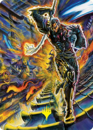 Kaito Shizuki 2 Art Card (Gold-Stamped Signature) [Kamigawa: Neon Dynasty Art Series] | Shuffle n Cut Hobbies & Games