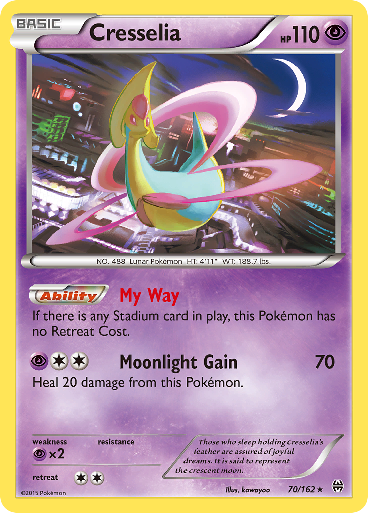 Cresselia (70/162) [XY: BREAKthrough] | Shuffle n Cut Hobbies & Games