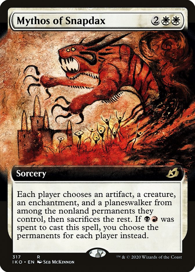 Mythos of Snapdax (Extended Art) [Ikoria: Lair of Behemoths] | Shuffle n Cut Hobbies & Games