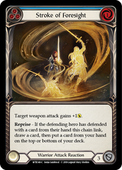 Stroke of Foresight (Blue) [WTR140-C] Alpha Print Rainbow Foil | Shuffle n Cut Hobbies & Games
