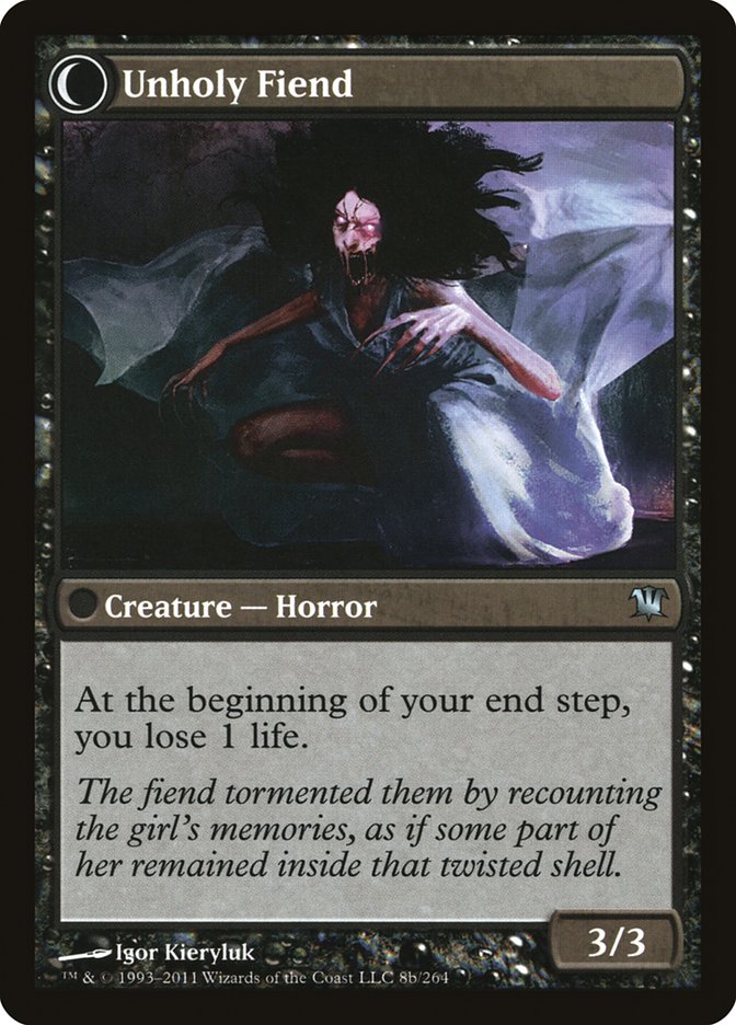 Cloistered Youth // Unholy Fiend [Innistrad] | Shuffle n Cut Hobbies & Games