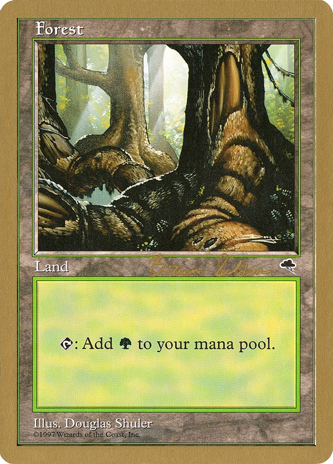 Forest (bs348) (Brian Selden) [World Championship Decks 1998] | Shuffle n Cut Hobbies & Games