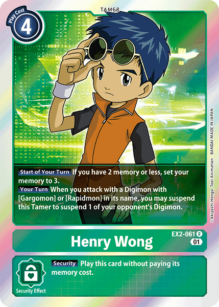 Henry Wong [EX2-061] [Digital Hazard] | Shuffle n Cut Hobbies & Games