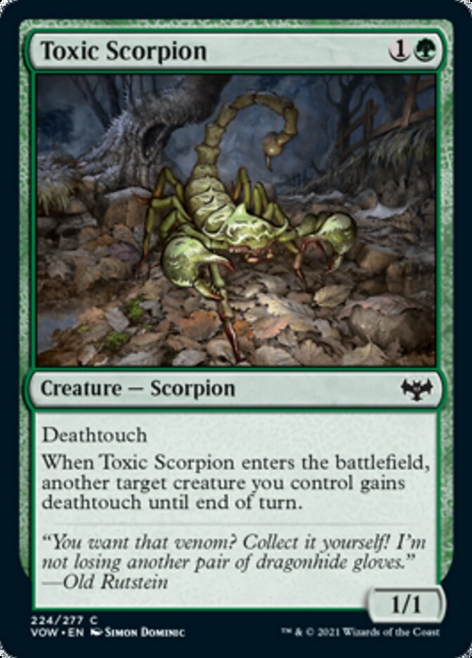 Toxic Scorpion [Innistrad: Crimson Vow] | Shuffle n Cut Hobbies & Games