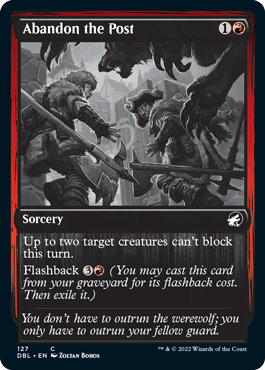 Abandon the Post [Innistrad: Double Feature] | Shuffle n Cut Hobbies & Games