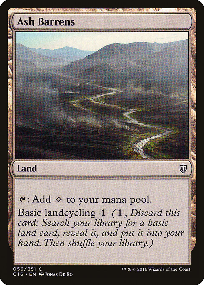 Ash Barrens [Commander 2016] | Shuffle n Cut Hobbies & Games