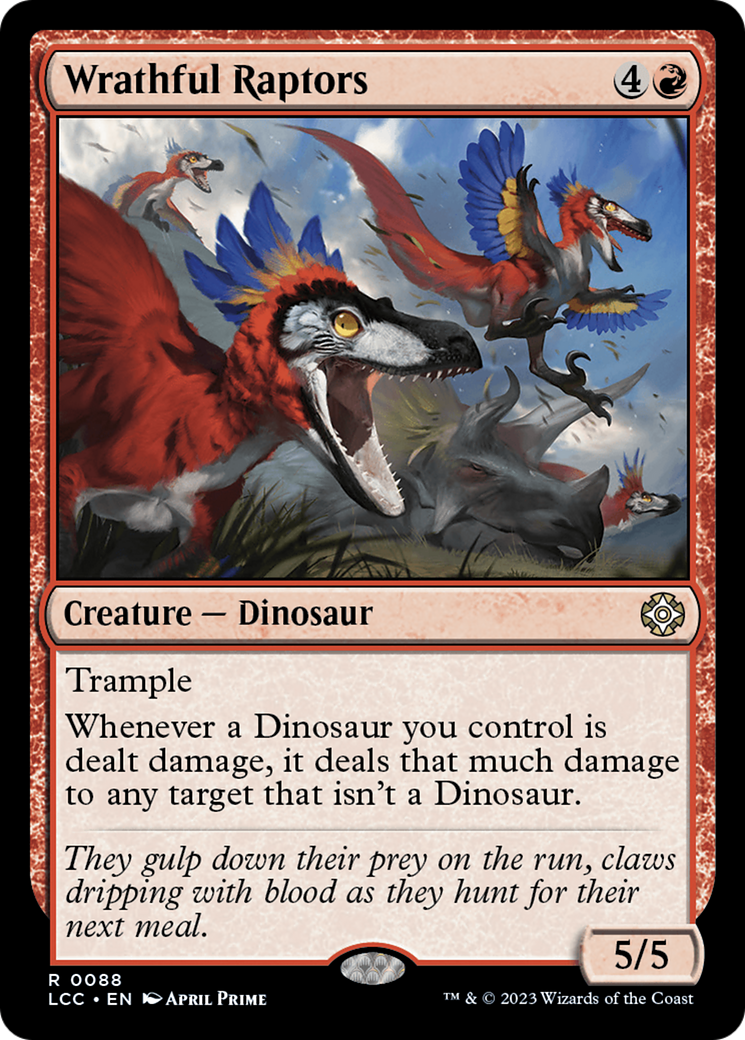 Wrathful Raptors [The Lost Caverns of Ixalan Commander] | Shuffle n Cut Hobbies & Games