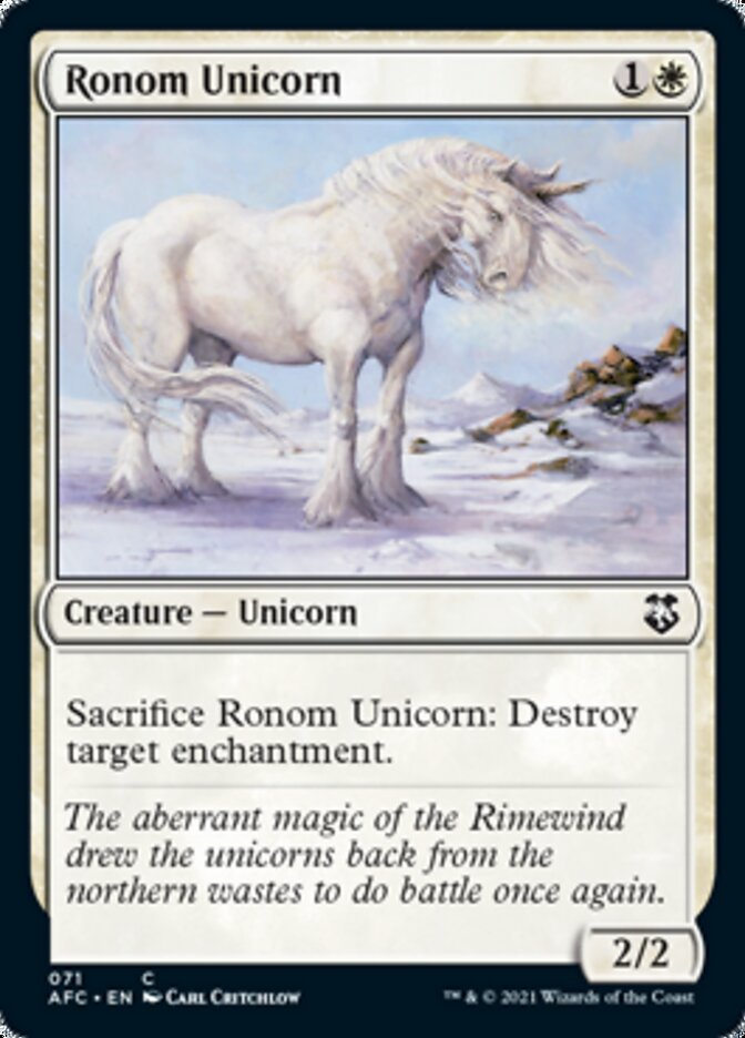 Ronom Unicorn [Dungeons & Dragons: Adventures in the Forgotten Realms Commander] | Shuffle n Cut Hobbies & Games
