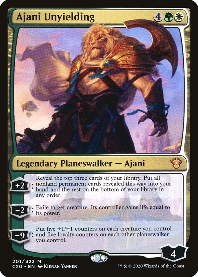 Ajani Unyielding [Commander 2020] | Shuffle n Cut Hobbies & Games