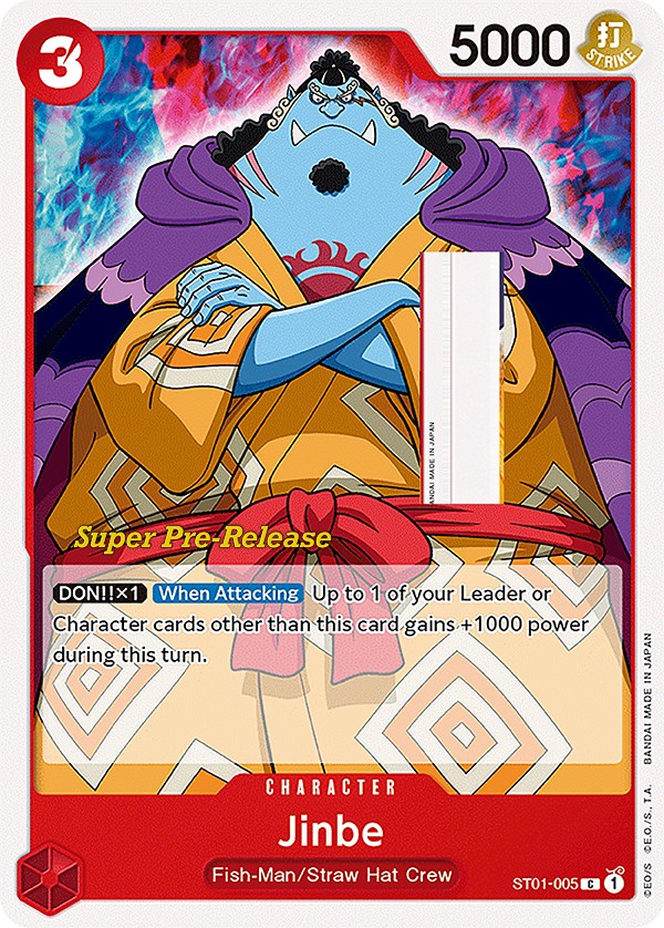 Jinbe [Super Pre-Release Starter Deck: Straw Hat Crew] | Shuffle n Cut Hobbies & Games
