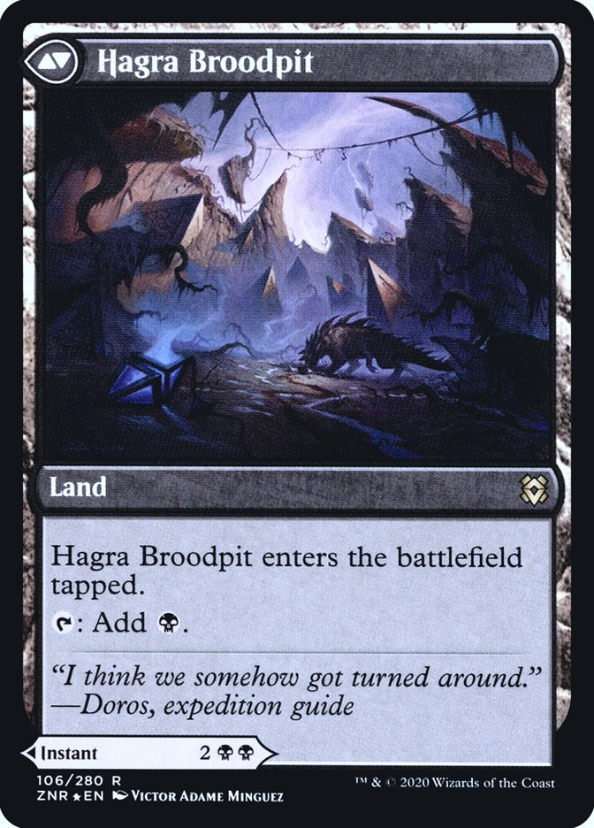 Hagra Mauling // Hagra Broodpit [Zendikar Rising Prerelease Promos] | Shuffle n Cut Hobbies & Games