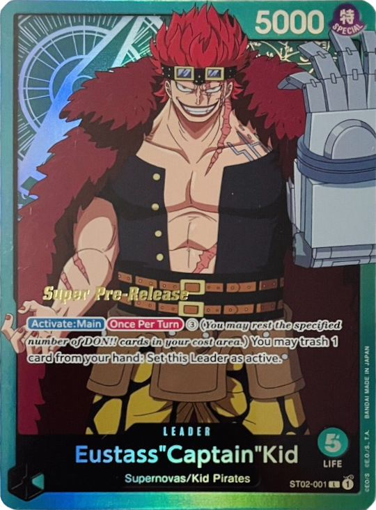 Eustass"Captain"Kid (001) [Super Pre-Release Starter Deck: Worst Generation] | Shuffle n Cut Hobbies & Games