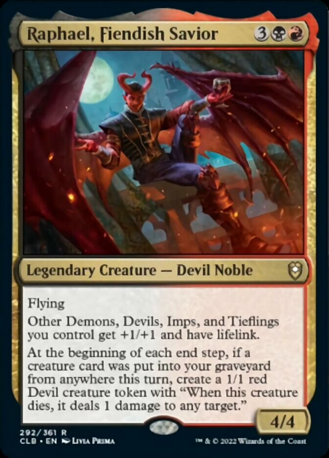 Raphael, Fiendish Savior [Commander Legends: Battle for Baldur's Gate] | Shuffle n Cut Hobbies & Games
