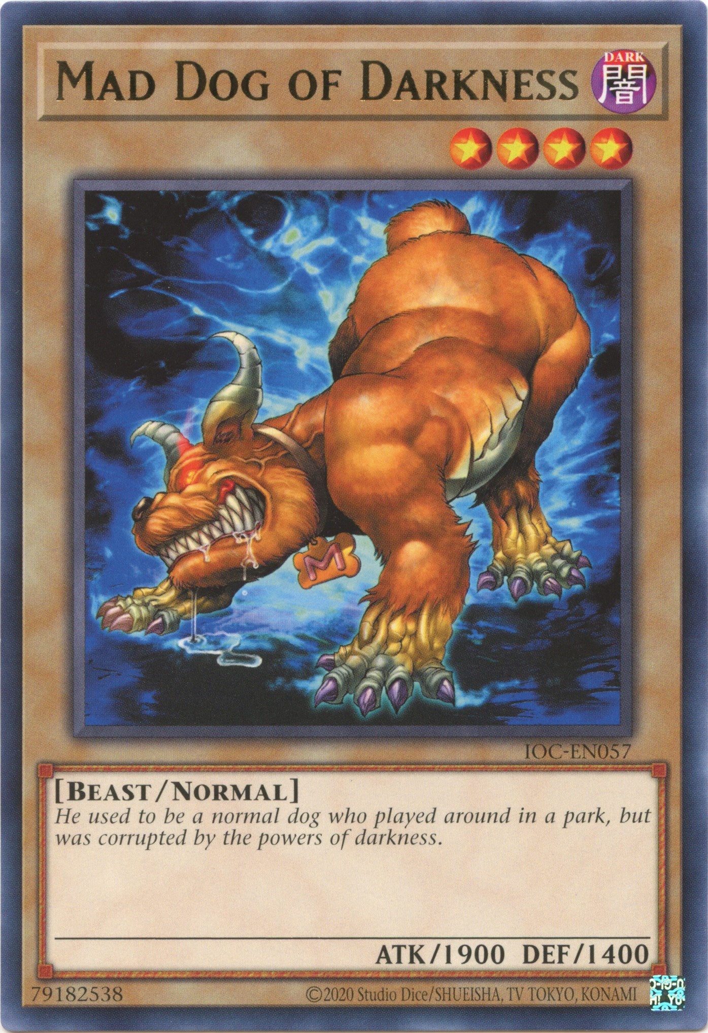 Mad Dog of Darkness (25th Anniversary) [IOC-EN057] Rare | Shuffle n Cut Hobbies & Games