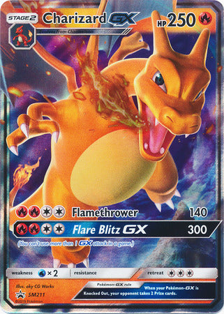 Charizard GX (SM211) (Jumbo Card) [Sun & Moon: Black Star Promos] | Shuffle n Cut Hobbies & Games