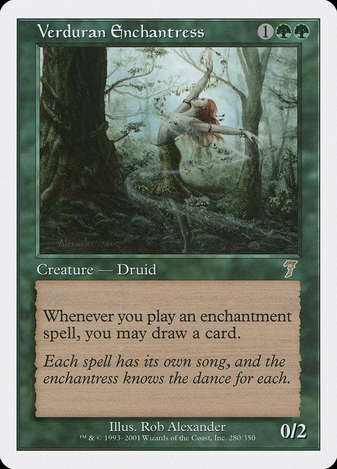 Verduran Enchantress [Seventh Edition] | Shuffle n Cut Hobbies & Games
