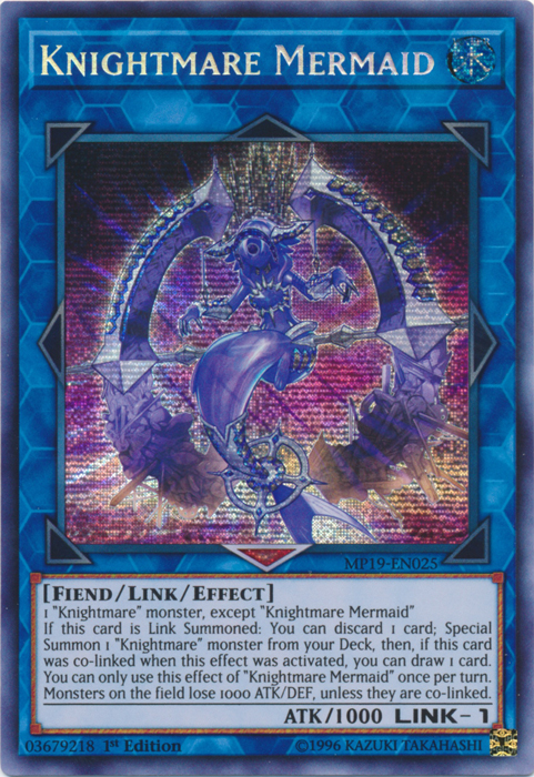Knightmare Mermaid [MP19-EN025] Prismatic Secret Rare | Shuffle n Cut Hobbies & Games