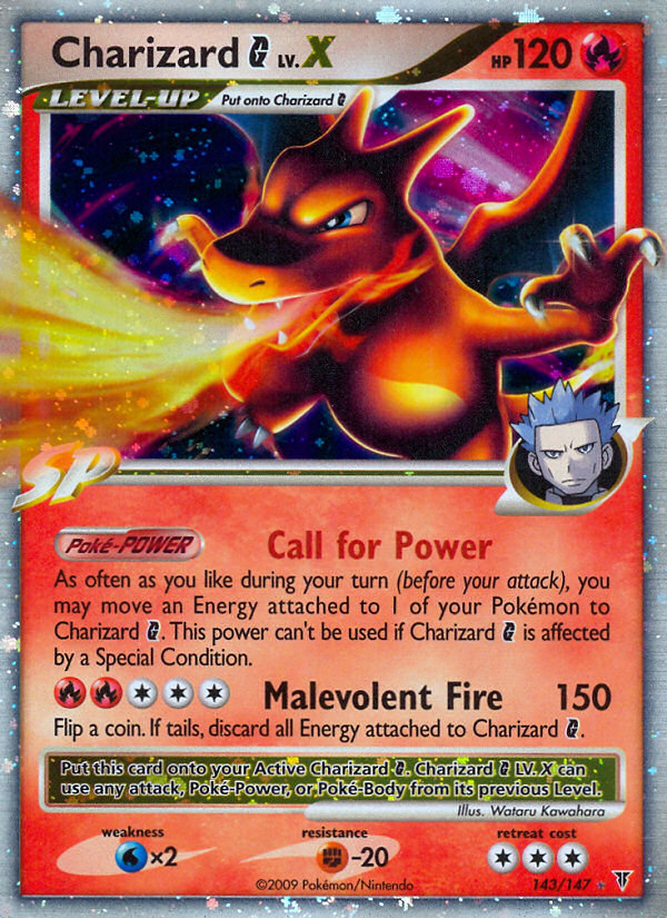 Charizard G LV.X (143/147) [Platinum: Supreme Victors] | Shuffle n Cut Hobbies & Games