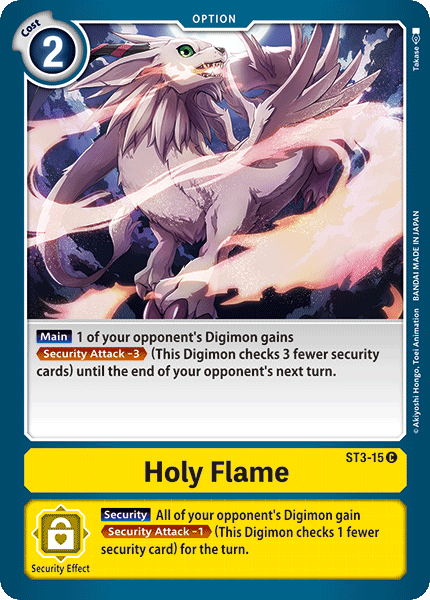 Holy Flame [ST3-15] [Starter Deck: Heaven's Yellow] | Shuffle n Cut Hobbies & Games