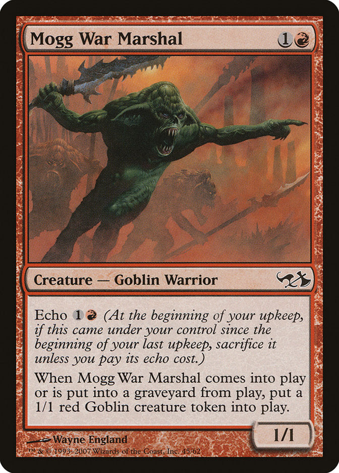 Mogg War Marshal [Duel Decks: Elves vs. Goblins] | Shuffle n Cut Hobbies & Games