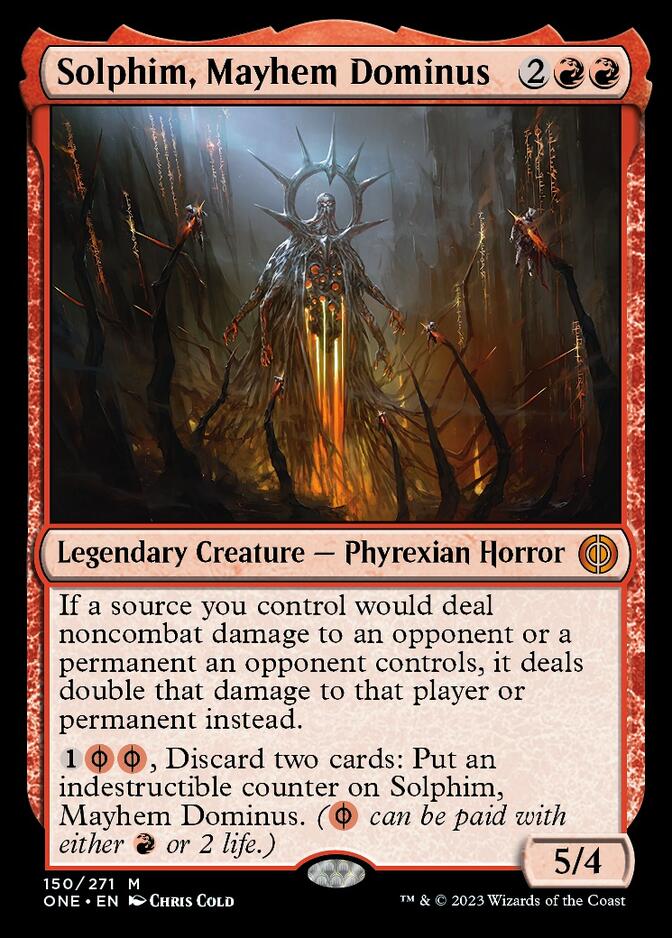 Solphim, Mayhem Dominus [Phyrexia: All Will Be One] | Shuffle n Cut Hobbies & Games