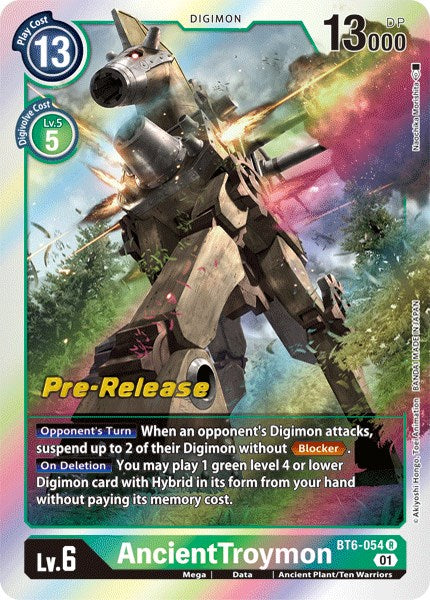 AncientTroymon [BT6-054] [Double Diamond Pre-Release Cards] | Shuffle n Cut Hobbies & Games