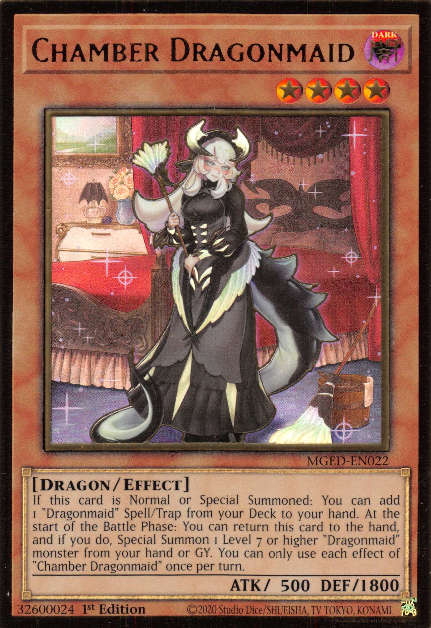 Chamber Dragonmaid [MGED-EN022] Gold Rare | Shuffle n Cut Hobbies & Games