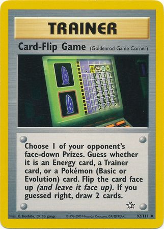 Card-Flip Game (92/111) [Neo Genesis Unlimited] | Shuffle n Cut Hobbies & Games