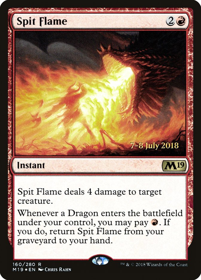 Spit Flame [Core Set 2019 Prerelease Promos] | Shuffle n Cut Hobbies & Games