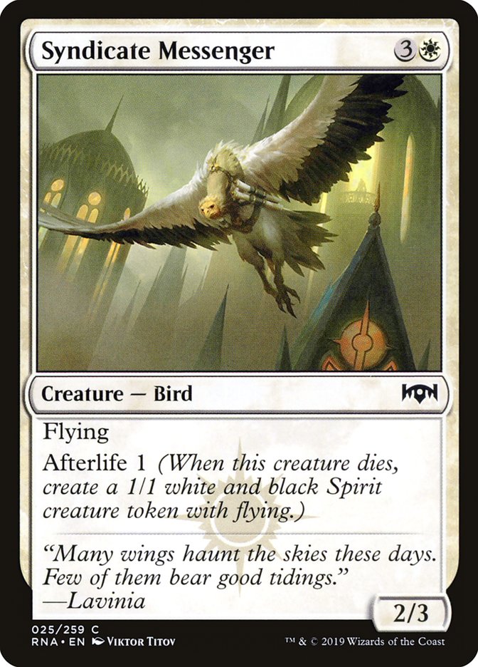 Syndicate Messenger [Ravnica Allegiance] | Shuffle n Cut Hobbies & Games