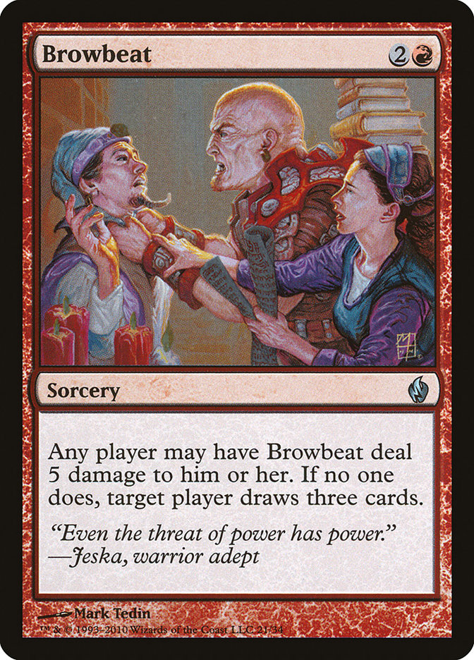 Browbeat [Premium Deck Series: Fire and Lightning] | Shuffle n Cut Hobbies & Games