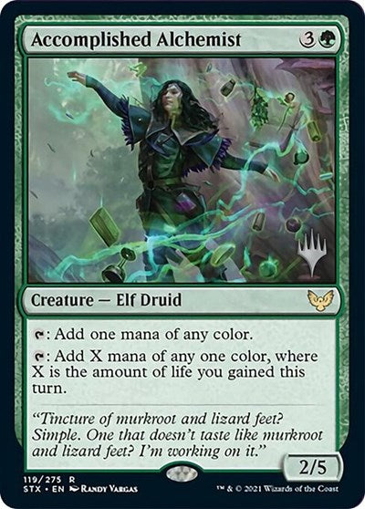 Accomplished Alchemist (Promo Pack) [Strixhaven: School of Mages Promos] | Shuffle n Cut Hobbies & Games
