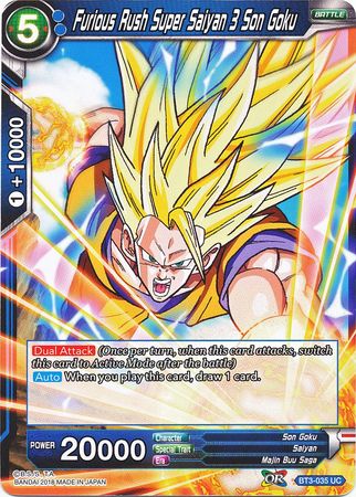 Furious Rush Super Saiyan 3 Son Goku [BT3-035] | Shuffle n Cut Hobbies & Games