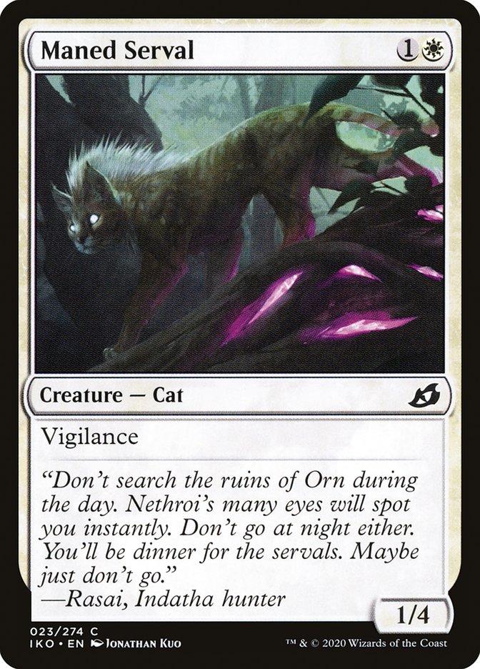 Maned Serval [Ikoria: Lair of Behemoths] | Shuffle n Cut Hobbies & Games