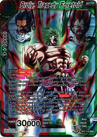 Broly, Tragedy Foretold (SPR) [BT7-115] | Shuffle n Cut Hobbies & Games