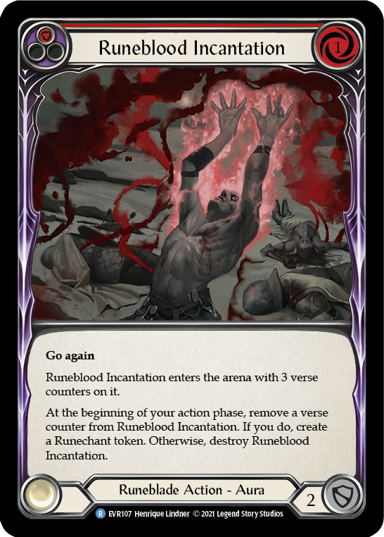 Runeblood Incantation (Red) [EVR107] (Everfest)  1st Edition Normal | Shuffle n Cut Hobbies & Games