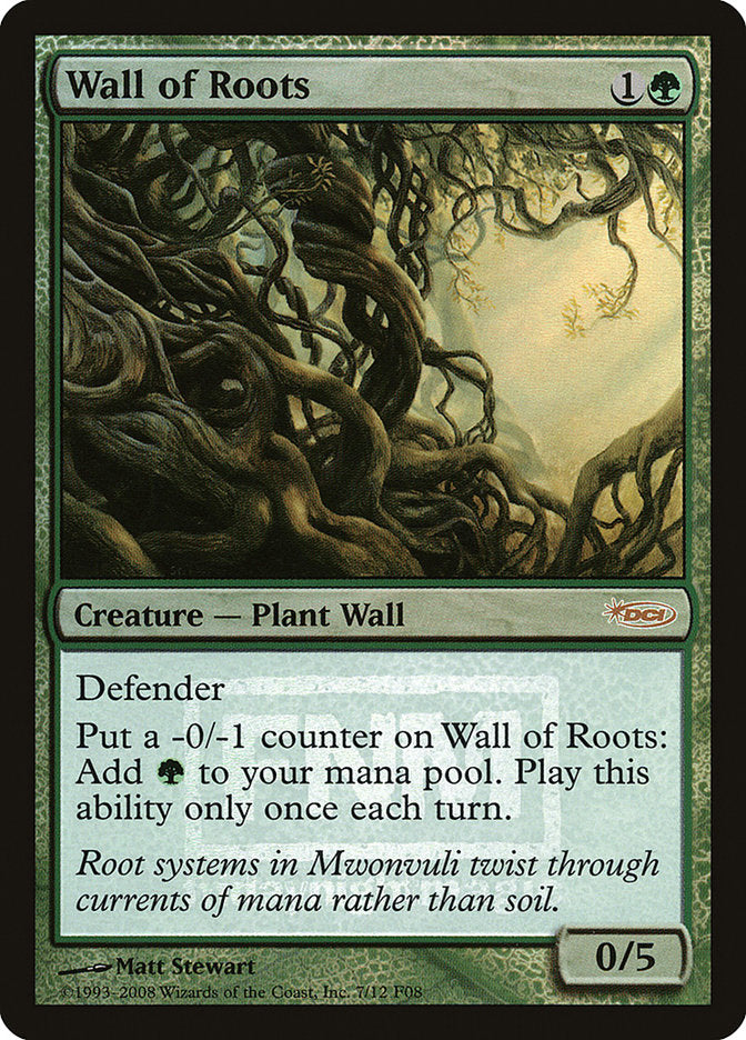 Wall of Roots [Friday Night Magic 2008] | Shuffle n Cut Hobbies & Games