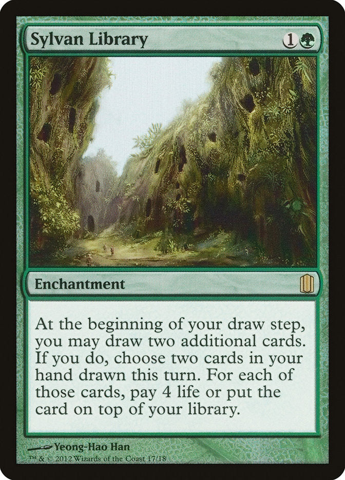 Sylvan Library [Commander's Arsenal] | Shuffle n Cut Hobbies & Games