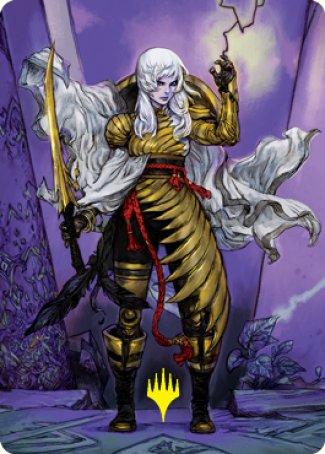 The Wandering Emperor 1 Art Card (Gold-Stamped Signature) [Kamigawa: Neon Dynasty Art Series] | Shuffle n Cut Hobbies & Games