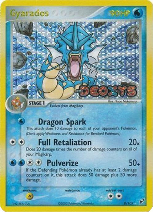 Gyarados (8/107) (Stamped) [EX: Deoxys] | Shuffle n Cut Hobbies & Games