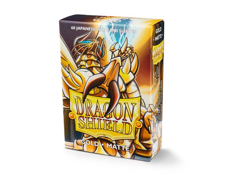 Dragonshield Yugioh Sleeves (60) Gold Matte | Shuffle n Cut Hobbies & Games