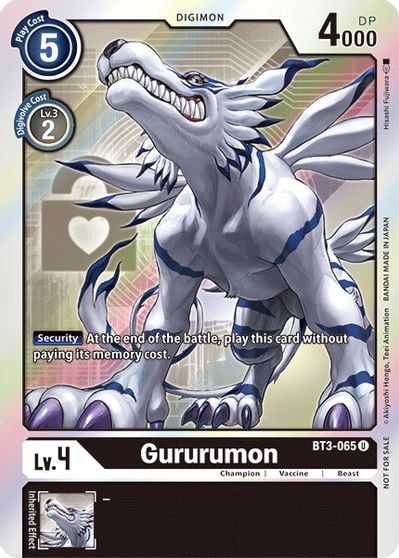 BT3-065: Gururumon (Box Topper) | Shuffle n Cut Hobbies & Games