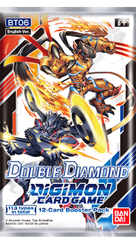 Digimon Card Game Series 06 Double Diamond BT06 Booster Pack | Shuffle n Cut Hobbies & Games
