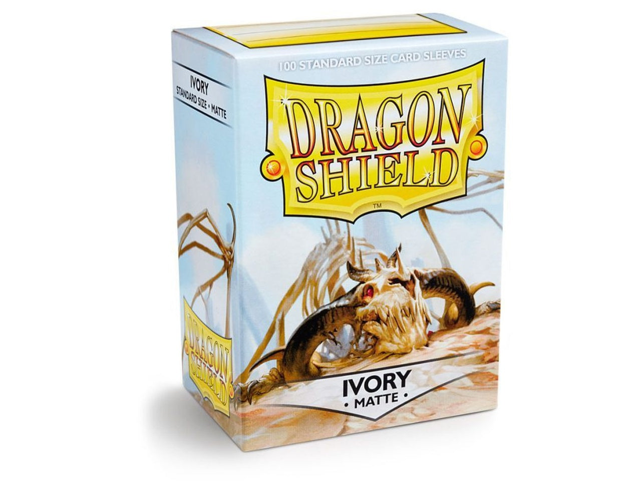 Dragon Shield 100ct MATTE standard Sleeves - Ivory | Shuffle n Cut Hobbies & Games