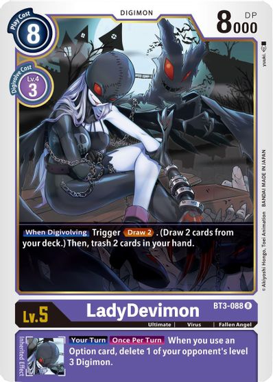 BT3-088: LadyDevimon | Shuffle n Cut Hobbies & Games