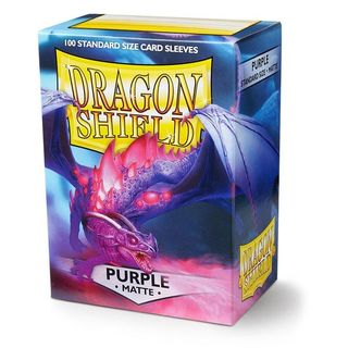 Dragon Shield 100ct MATTE standard Sleeves - Purple | Shuffle n Cut Hobbies & Games