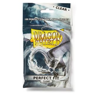 Dragon Shield Perfect Fit Sleeves Standard Size - Clear | Shuffle n Cut Hobbies & Games