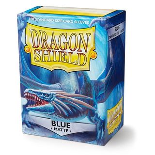 Dragon Shield 100ct MATTE standard Sleeves - Blue | Shuffle n Cut Hobbies & Games