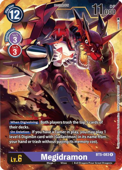 BT5-083: Megidramon | Shuffle n Cut Hobbies & Games